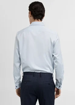 MANGO Koszule|Koszule*Koszula garniturowa slim fit z diagonalu ze spinkami w mankietach