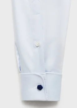 MANGO Koszule|Koszule*Koszula garniturowa slim fit z diagonalu ze spinkami w mankietach