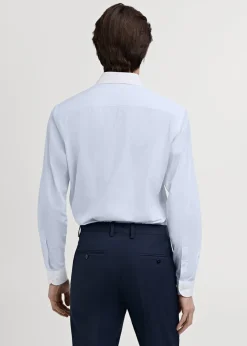 MANGO Koszule|Koszule*Koszula garniturowa w paski z kontrastowym kołnierzykiem