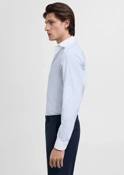 MANGO Koszule|Koszule*Koszula garniturowa w paski z kontrastowym kołnierzykiem