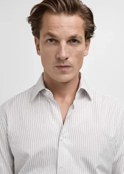 MANGO Koszule|Koszule*Koszula garniturowa z 100% bawełny w paski