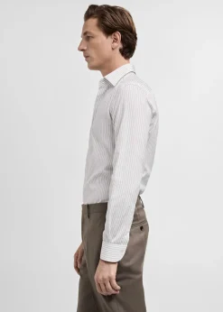 MANGO Koszule|Koszule*Koszula garniturowa z 100% bawełny w paski