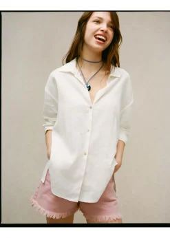 MANGO Koszule I Bluzki*Koszula lniana regular fit