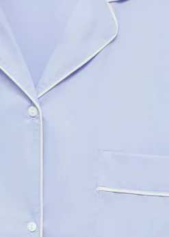 MANGO Piżamy|Piżamy*Koszula od piżamy z kontrastowymi lamówkami