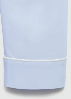 MANGO Piżamy|Piżamy*Koszula od piżamy z kontrastowymi lamówkami