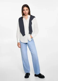 MANGO Koszule I Bluzki*Koszula oversize w pasy