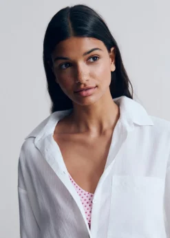 MANGO Koszule I Bluzki*Koszula oversize w pasy