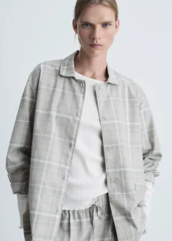 MANGO Piżamy|Piżamy*Koszula piżamowa z flaneli w kratę