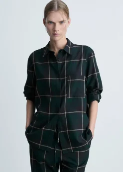 MANGO Piżamy|Piżamy*Koszula piżamowa z flaneli w kratę