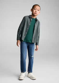 Dzieci MANGO Koszule*Koszula w drobną kratę