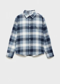 Dzieci MANGO Koszule*Koszula w kratkę z kieszenią