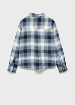 Dzieci MANGO Koszule*Koszula w kratkę z kieszenią