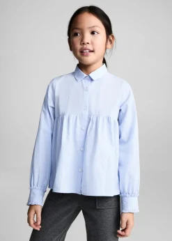 Dzieci MANGO Koszule I Bluzki*Koszula w paski z falbanką