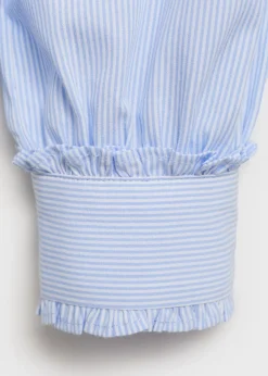 Dzieci MANGO Koszule I Bluzki*Koszula w paski z falbanką