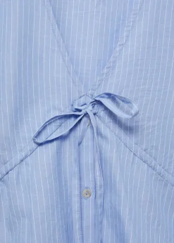 MANGO Koszule I Bluzki*Koszula w paski z kokardą