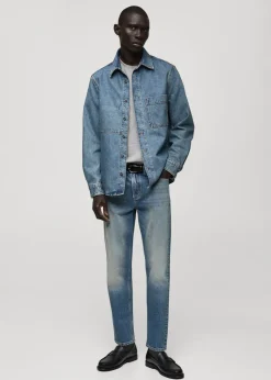 MANGO Kurtki I Koszule Wierzchnie*Koszula wierzchnia dżinsowa z kieszenią