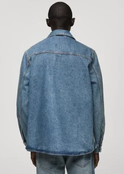 MANGO Kurtki I Koszule Wierzchnie*Koszula wierzchnia dżinsowa z kieszenią