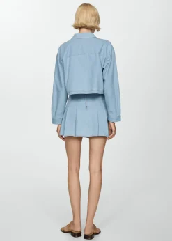 MANGO Kurtki|Koszule I Bluzki*Koszula wierzchnia dżinsowa z kieszenią