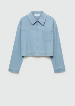 MANGO Kurtki|Koszule I Bluzki*Koszula wierzchnia dżinsowa z kieszenią