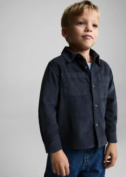 Dzieci MANGO Koszule*Koszula wierzchnia ze sztruksu z kieszenią