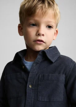 Dzieci MANGO Koszule*Koszula wierzchnia ze sztruksu z kieszenią