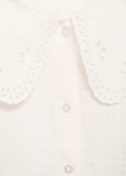 Dzieci MANGO Koszule I Bluzki*Koszula z haftem