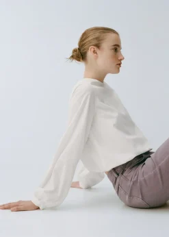 MANGO Koszule I Bluzki*Koszula z popeliny o bufiastym kroju