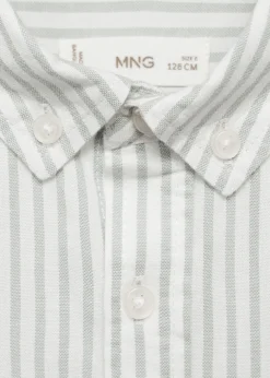 Dzieci MANGO Koszule*Koszula z tkaniny oxford z 100% bawełny w paski