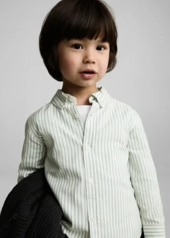 Dzieci MANGO Koszule*Koszula z tkaniny Oxford w paski