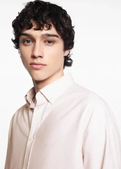 MANGO Koszule I Bluzki|Koszule*Koszula z tkaniny Oxford w paski unisex