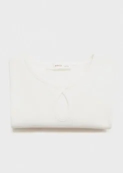 Dzieci MANGO Koszulki I Topy*Koszulka bawełniana z długim rękawem