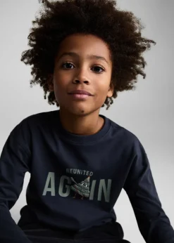 Dzieci MANGO Koszulki*Koszulka bawełniana z długim rękawem