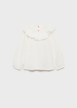 Dzieci MANGO Koszulki*Koszulka bawełniana z falbanką