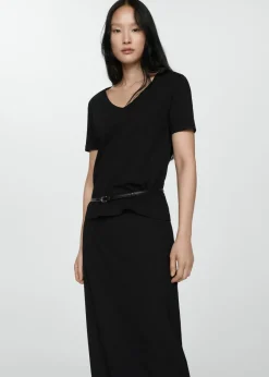 MANGO Koszulki*Koszulka bawełniana z krótkimi rękawami