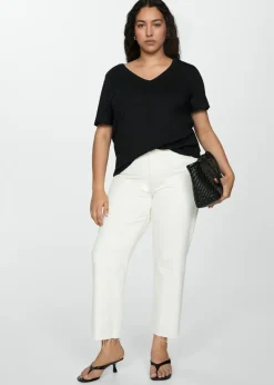 MANGO Koszulki*Koszulka bawełniana z krótkimi rękawami