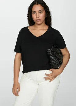 MANGO Koszulki*Koszulka bawełniana z krótkimi rękawami