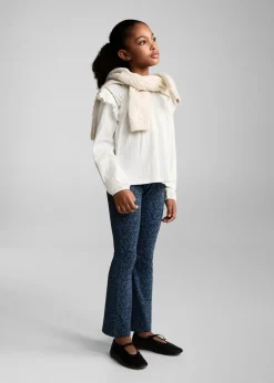 Dzieci MANGO Koszulki I Topy*Koszulka bawełniana z marszczeniem