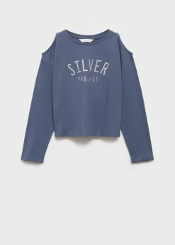 Dzieci MANGO Koszulki I Topy*Koszulka bawełniana z wycięciami na ramionach