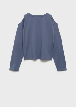 Dzieci MANGO Koszulki I Topy*Koszulka bawełniana z wycięciami na ramionach