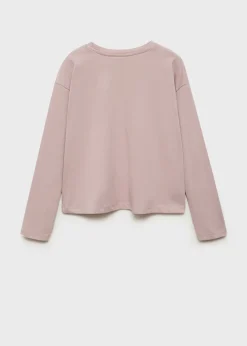 Dzieci MANGO Koszulki I Topy*Koszulka koralikowe hafty