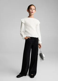 Dzieci MANGO Koszulki I Topy*Koszulka marszczona z falbankami