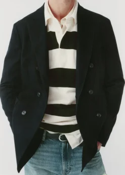 MANGO Bluzy|Koszulki Polo*Koszulka polo z 100% bawełny w paski regular fit