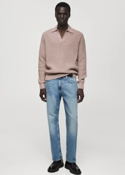 MANGO Kardigany I Swetry|Koszulki Polo*Koszulka polo z bawełnianej dzianiny