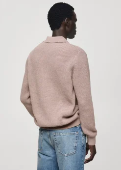 MANGO Kardigany I Swetry|Koszulki Polo*Koszulka polo z bawełnianej dzianiny