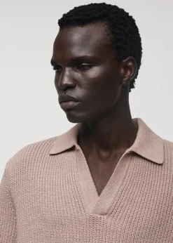 MANGO Kardigany I Swetry|Koszulki Polo*Koszulka polo z bawełnianej dzianiny