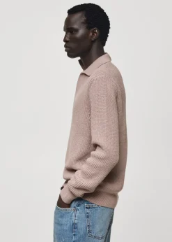 MANGO Kardigany I Swetry|Koszulki Polo*Koszulka polo z bawełnianej dzianiny