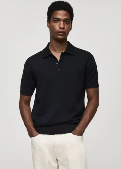 MANGO Kardigany I Swetry|Koszulki Polo*Koszulka polo z cienkiej dzianiny