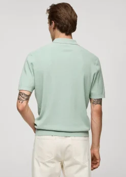 MANGO Kardigany I Swetry|Koszulki Polo*Koszulka polo z cienkiej dzianiny z teksturą