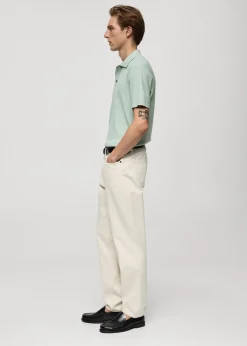 MANGO Kardigany I Swetry|Koszulki Polo*Koszulka polo z cienkiej dzianiny z teksturą