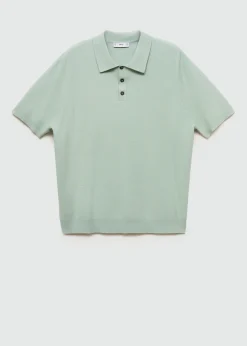 MANGO Kardigany I Swetry|Koszulki Polo*Koszulka polo z cienkiej dzianiny z teksturą